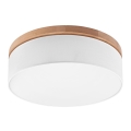Brilagi - Plafón BELLADONNA 3xE27/15W/230V d. 50 cm blanco/roble