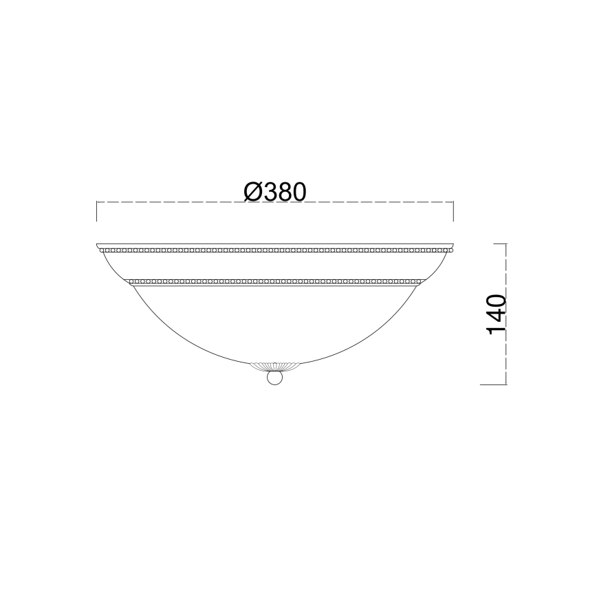 Brilagi - Plafón CLASSIC 3xE27/60W/230V bronce