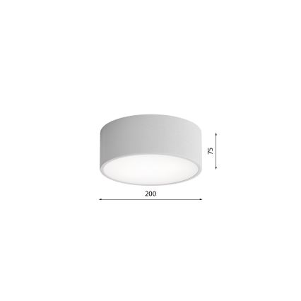 Brilagi - Plafón con sensor CLARE 1xE27/24W/230V diá. 20 cm gris