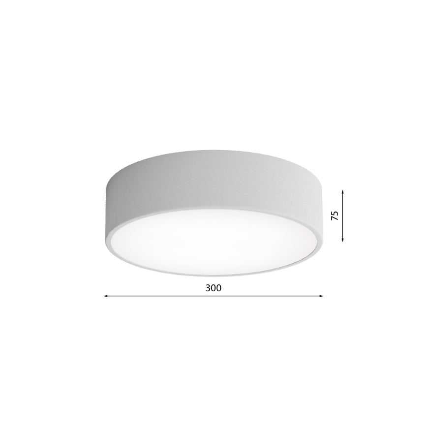 Brilagi - Plafón con sensor CLARE 2xE27/24W/230V diá. 30 cm gris