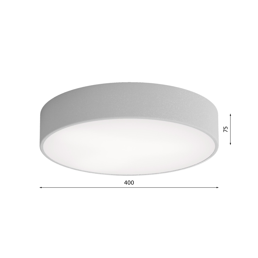 Brilagi - Plafón con sensor CLARE 3xE27/24W/230V diá. 40 cm gris