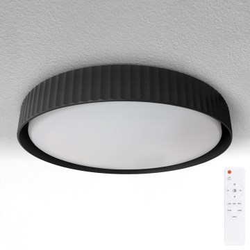 Brilagi - Plafón de techo LED regulable LUCIA 60W/230V 3000-6500K Ø 59 cm negro + mando a distancia