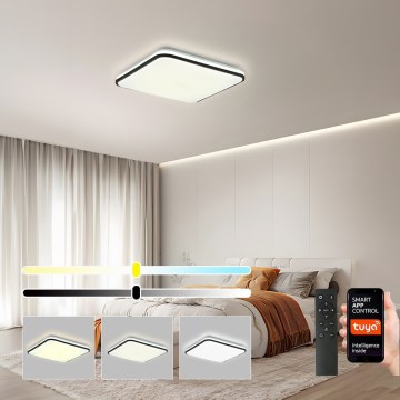 Brilagi - Plafón de techo LED regulable SMART LED/24W/230V 43x43 cm 3000-6000K Wi-Fi Tuya Beacon + mando a distancia