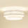 Brilagi - Plafón DOVER SPACE LED/12W/230V diá. 50 cm 3000K/4000K/6400K gris/color crema