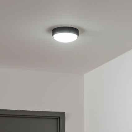 Brilagi - Plafón industrial LED SIMA LED/12W/230V IP65 negro