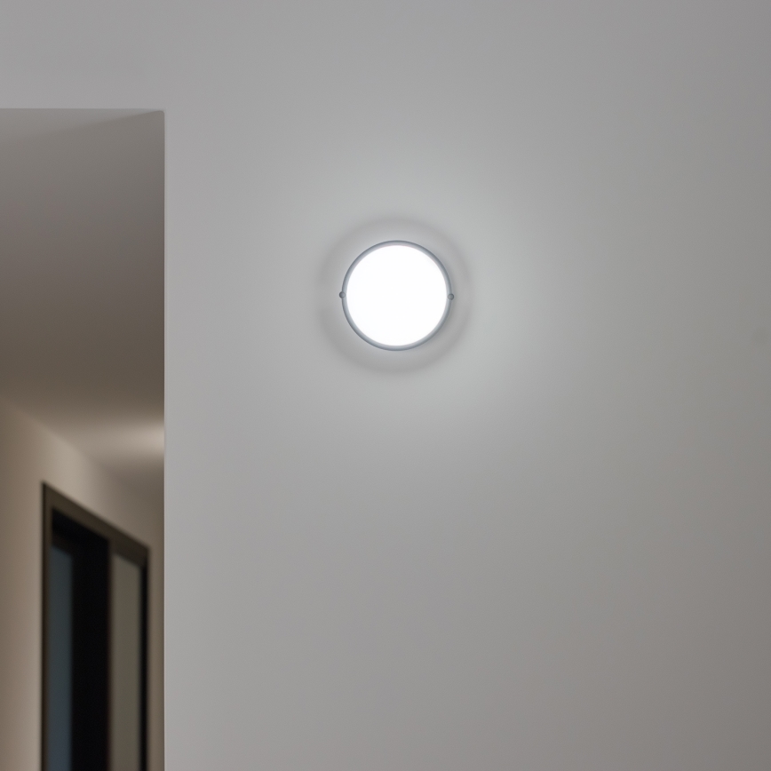 Brilagi - Plafón industrial LED SIMA LED/12W/230V IP65 negro