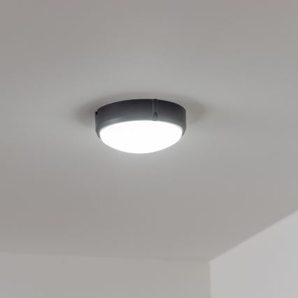 Brilagi - Plafón industrial LED SIMA LED/12W/230V IP65 negro