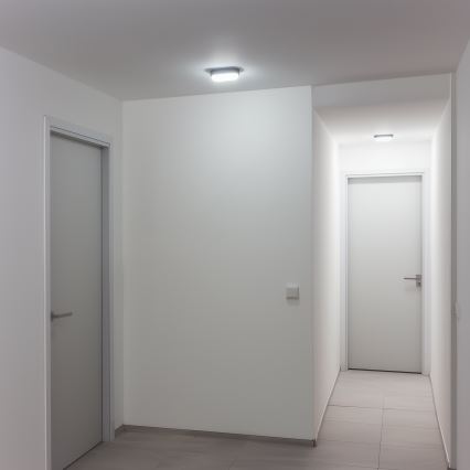 Brilagi - Plafón industrial LED SIMA LED/12W/230V IP65 negro