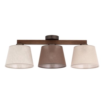 Brilagi - Plafón LATTE SABIA 3xE27/15W/230V pino/mix