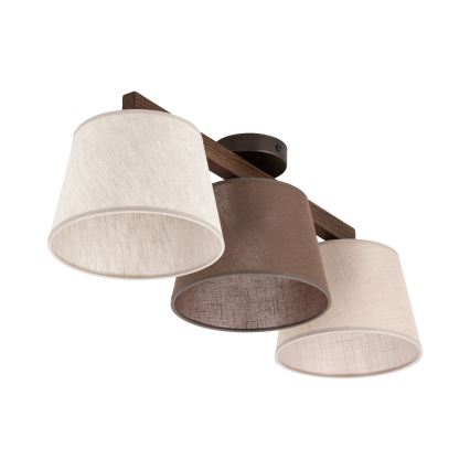 Brilagi - Plafón LATTE SABIA 3xE27/15W/230V pino/mix