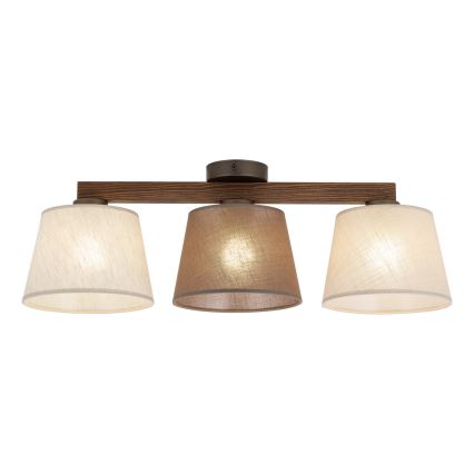 Brilagi - Plafón LATTE SABIA 3xE27/15W/230V pino/mix