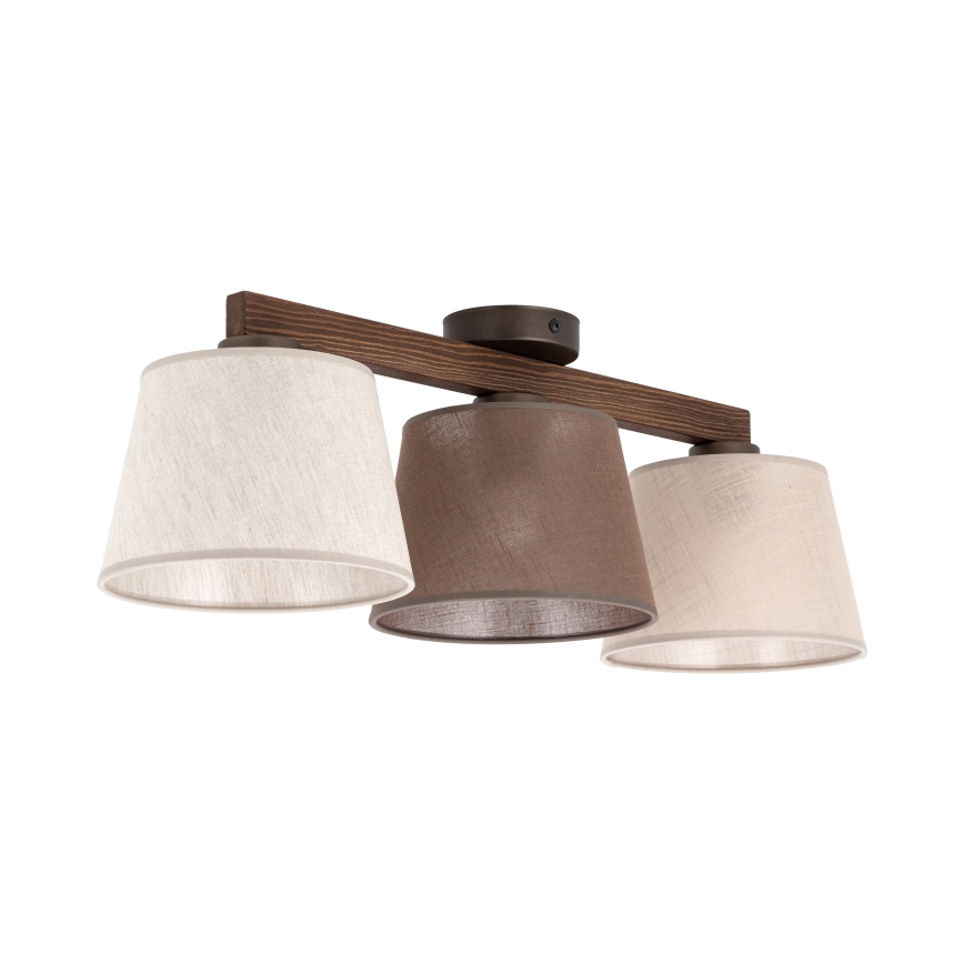 Brilagi - Plafón LATTE SABIA 3xE27/15W/230V pino/mix