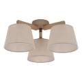 Brilagi - Plafón LATTE SABIA 3xE27/60W/230V pino/beige