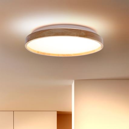 Brilagi - Plafón LED ALSON LED/24W/230V roble
