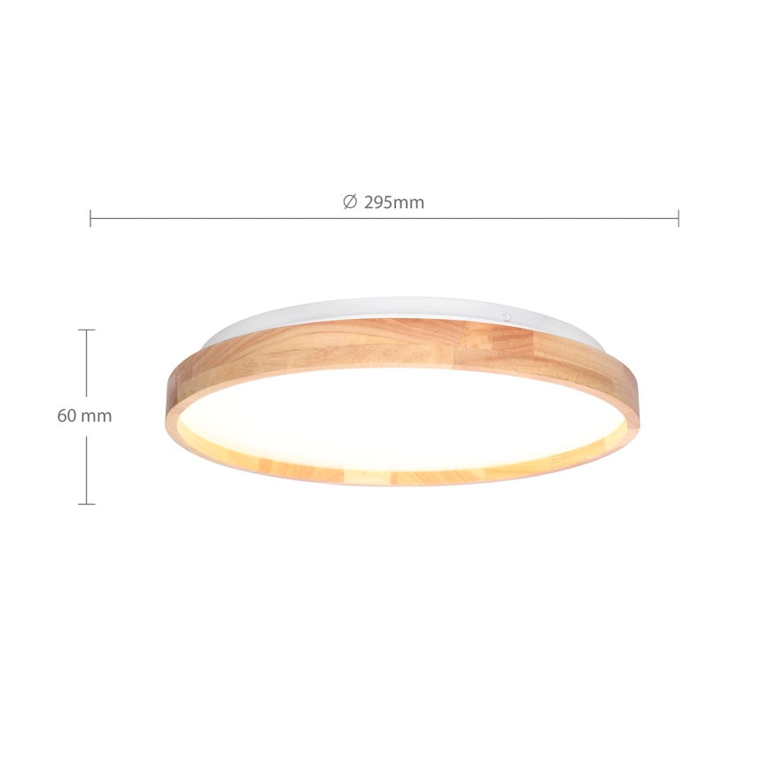 Brilagi - Plafón LED ALSON LED/24W/230V roble