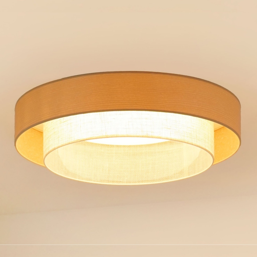Brilagi - Plafón LED ARIZONA BOHO LED/26W/230V diá. 60 cm beige