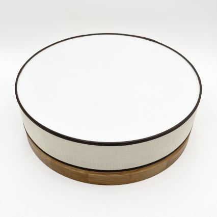 Brilagi - Plafón LED BELLADONNA LED/36W/230V Ø 40 cm crema/roble