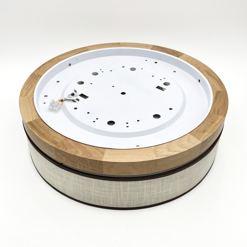 Brilagi - Plafón LED BELLADONNA LED/36W/230V Ø 40 cm crema/roble