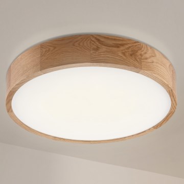 Brilagi - Plafón LED CARVALHO LED/36W/230V roble Ø 47,5 cm