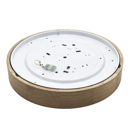 Brilagi - Plafón LED CARVALHO LED/36W/230V roble Ø 47,5 cm
