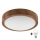 Brilagi - Plafón LED CARVALHO SLIM 1xE27/60W/230V roble cereza diá. 27 cm