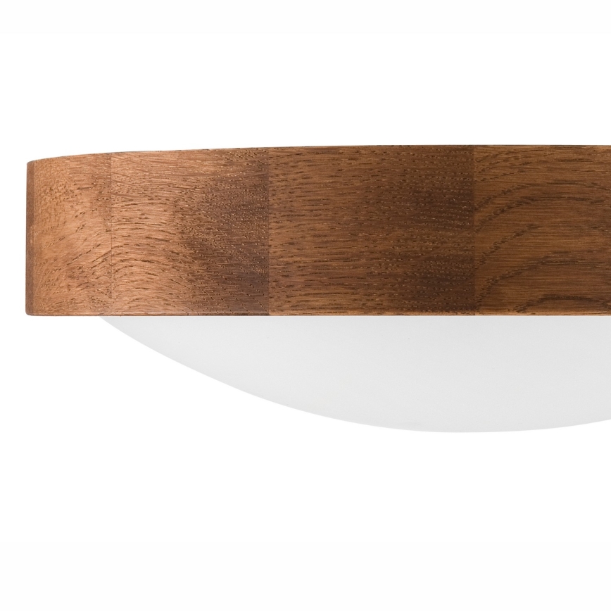 Brilagi - Plafón LED CARVALHO SLIM 1xE27/60W/230V roble cereza diá. 27 cm