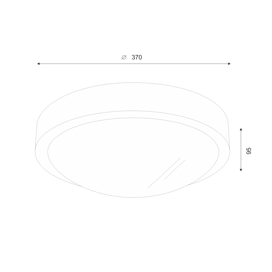 Brilagi - Plafón LED CARVALHO SLIM 2xE27/60W/230V roble cereza diá. 37 cm