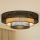 Brilagi - Plafón LED DAKOTA LUNETA LED/12W/230V diá. 60 cm 3000K/4000K/6400K negro/beige