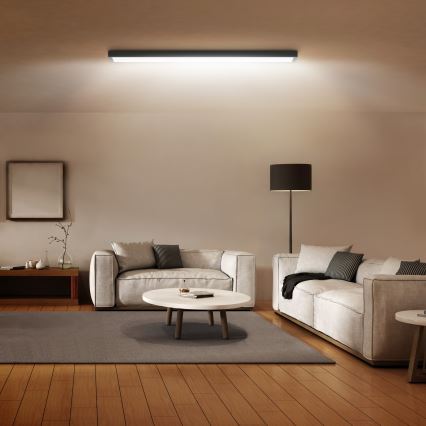 Brilagi- Plafón LED de baño FRAME LED/40W/230V 120x30 cm IP44 negro