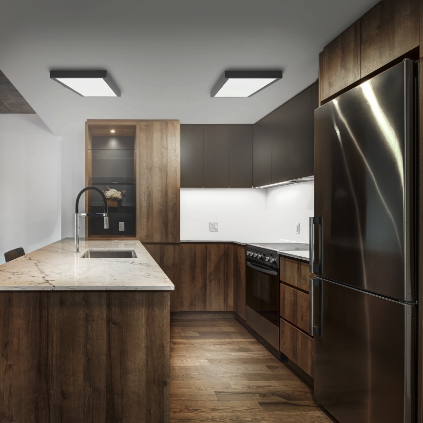 Brilagi- Plafón LED de baño FRAME LED/40W/230V 120x30 cm IP44 negro