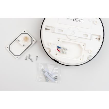 Brilagi - Plafón LED de baño PERA 18W/230V diá. 22 cm IP65 plata