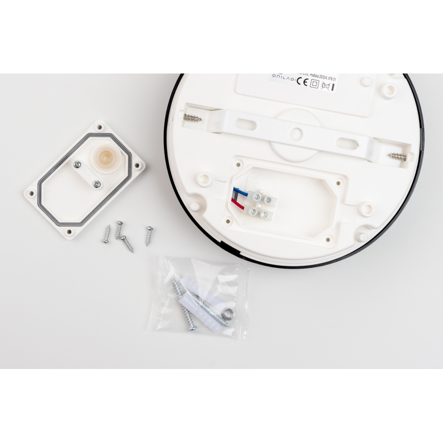 Brilagi - Plafón LED de baño PERA 18W/230V diá. 22 cm IP65 plata