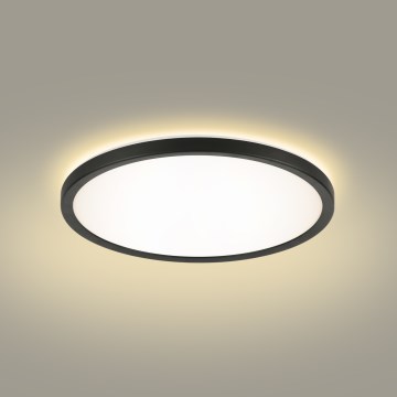 Brilagi - Plafón LED de baño ULTRA SLIM LED/12W/230V diá. 22,5 cm negro IP54