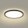 Brilagi - Plafón LED de baño ULTRA SLIM LED/12W/230V diá. 22,5 cm negro IP54