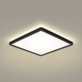 Brilagi - Plafón LED de baño ULTRA SLIM LED/18W/230V 30x30 cm negro IP54