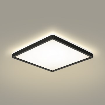 Brilagi - Plafón LED de baño ULTRA SLIM LED/18W/230V 30x30 cm negro IP54