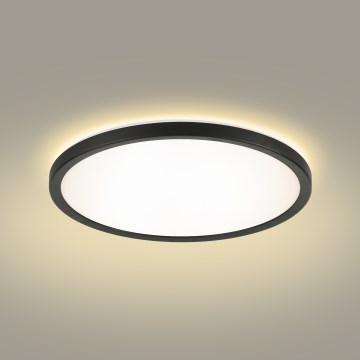 Brilagi - Plafón LED de baño ULTRA SLIM LED/18W/230V diá. 30 cm negro IP54