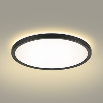 Brilagi - Plafón LED de baño ULTRA SLIM LED/24W/230V diá. 42 cm negro IP54