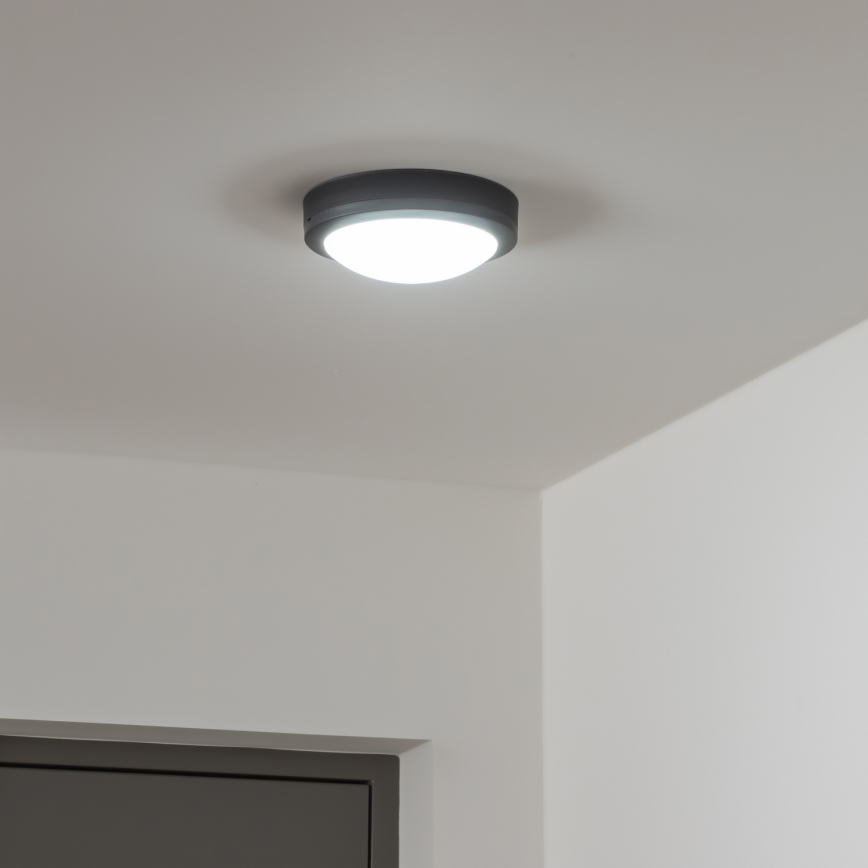 Brilagi - Plafón LED de exterior LED/13W/230V diá. 17 cm IP54 antracita