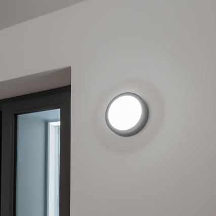Brilagi - Plafón LED de exterior LED/13W/230V diá. 17 cm IP54 antracita