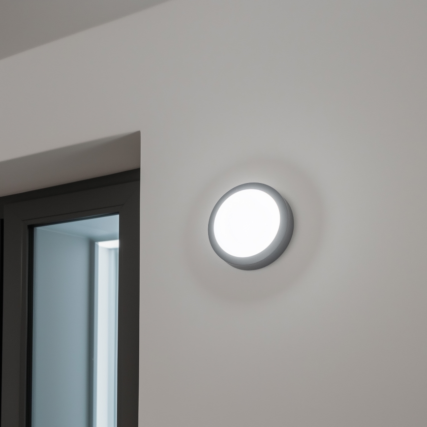 Brilagi - Plafón LED de exterior LED/13W/230V diá. 17 cm IP54 antracita