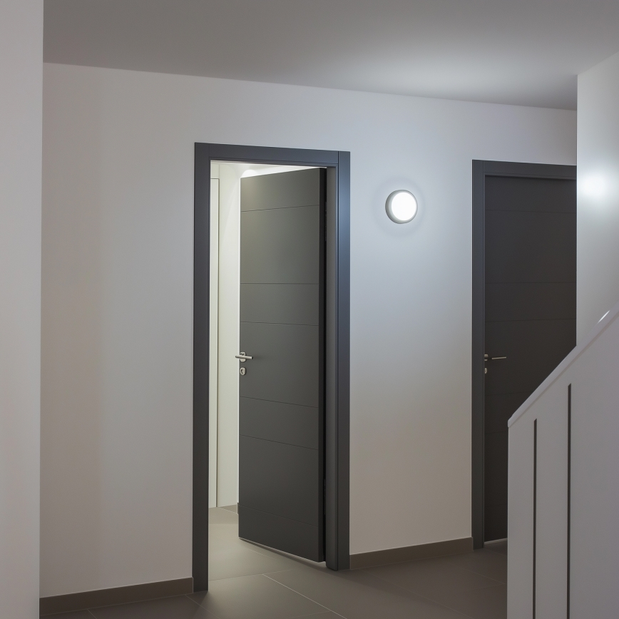 Brilagi - Plafón LED de exterior LED/13W/230V diá. 17 cm IP54 antracita