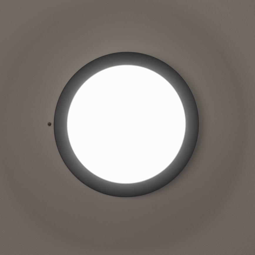 Brilagi - Plafón LED de exterior LED/13W/230V diá. 17 cm IP54 antracita