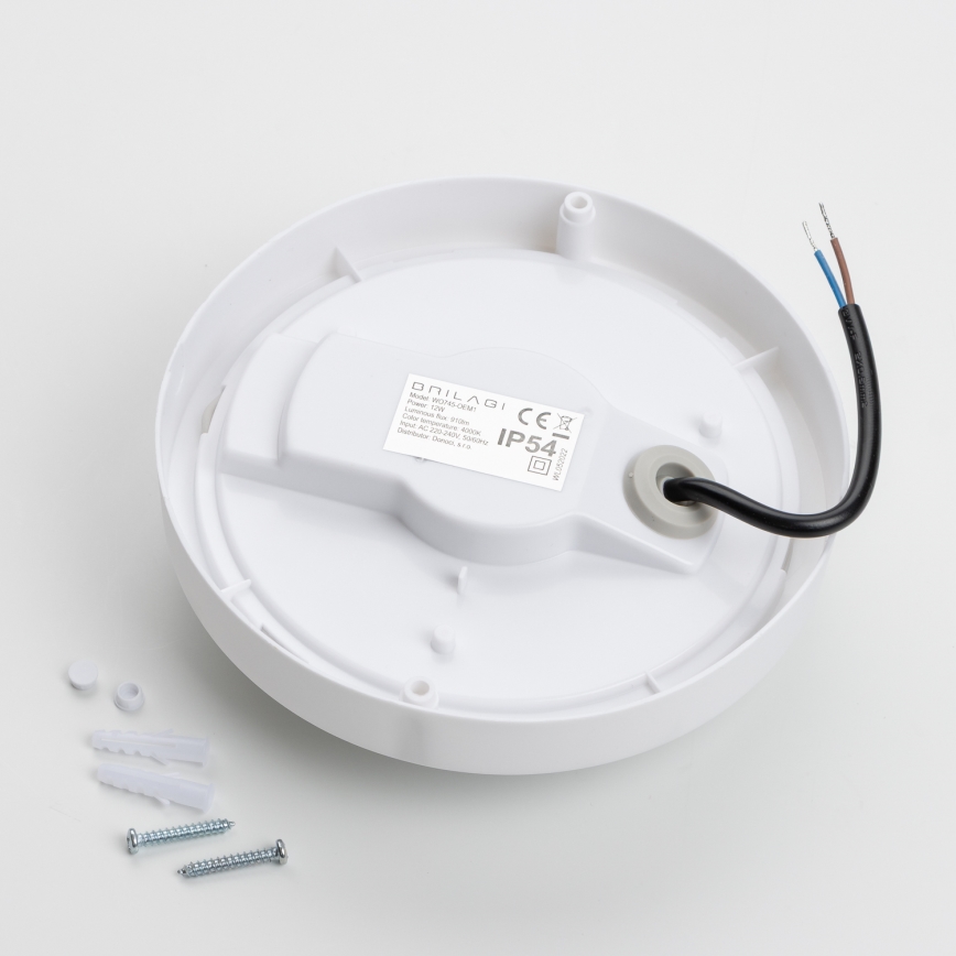 Brilagi - Plafón LED de exterior LED/13W/230V diá. 17 cm IP54
