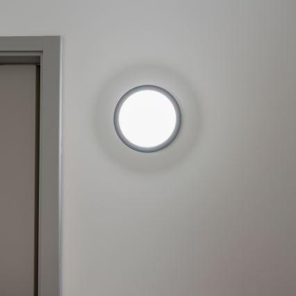 Brilagi - Plafón LED de exterior LED/20W/230V diá. 23 cm IP54 antracita