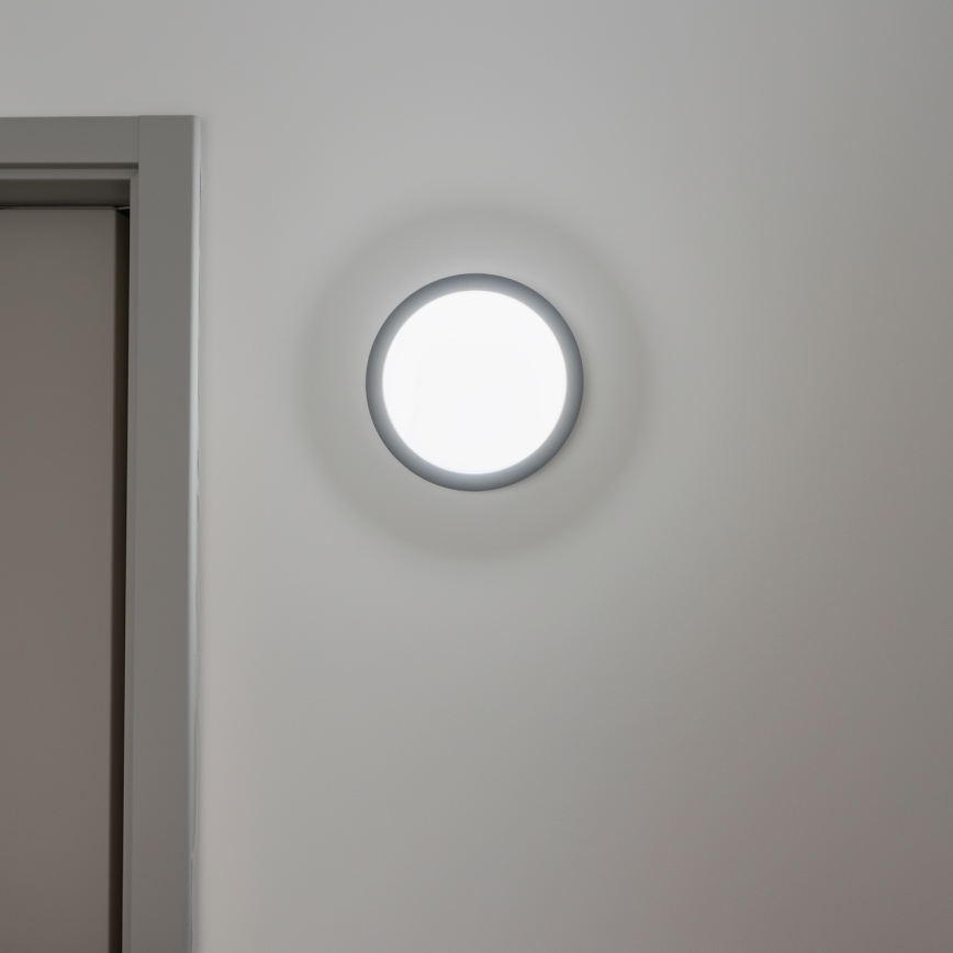Brilagi - Plafón LED de exterior LED/20W/230V diá. 23 cm IP54 antracita