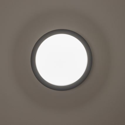 Brilagi - Plafón LED de exterior LED/20W/230V diá. 23 cm IP54 antracita