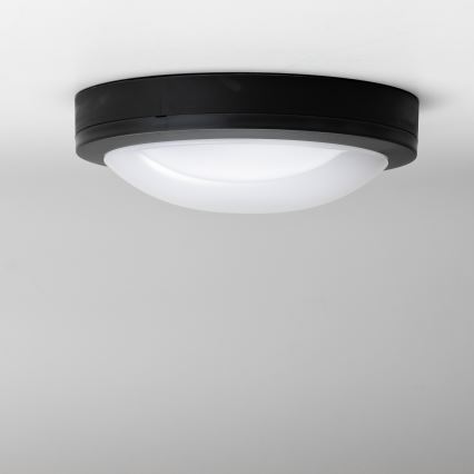 Brilagi - Plafón LED de exterior LED/20W/230V diá. 23 cm IP54 antracita