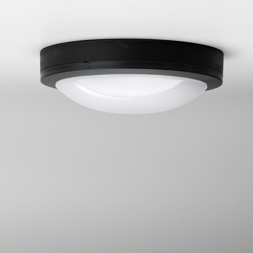 Brilagi - Plafón LED de exterior LED/20W/230V diá. 23 cm IP54 antracita