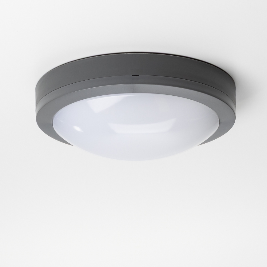 Brilagi - Plafón LED de exterior LED/20W/230V diá. 23 cm IP54 antracita